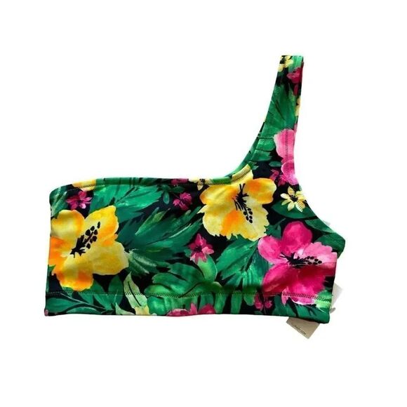Old Navy Printed One-Shoulder  Bikini Swim Top  & Bottoms Set SZ XS #2102 - Picture 4 of 16
